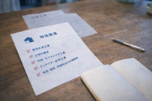 住宅見積もりで見落としやすい費用項目を確認するイメージ