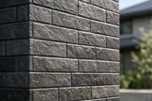 ベルバーン外壁の陶版素材らしい質感がわかる外壁イメージ