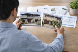 ダインコンクリートを選ぶか比較検討している住宅検討者のイメージ 