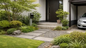 5本の樹を採用するか最終判断している住宅検討のイメージ