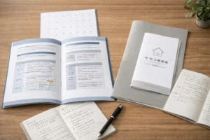 住宅保証とアフターサービスを確認しているイメージ