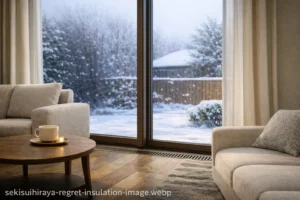 積水ハウスの平屋で断熱性能や寒さ対策を確認するイメージ