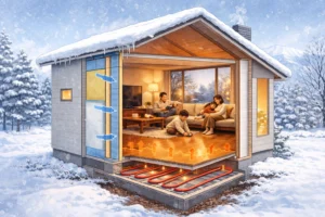 北海道の高断熱住宅と床暖房の仕組み