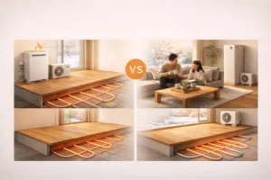 床暖房の種類と費用比較（ガス式・電気式）