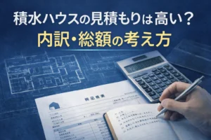 積水ハウスの見積もり内訳と総額の考え方を解説するアイキャッチ画像