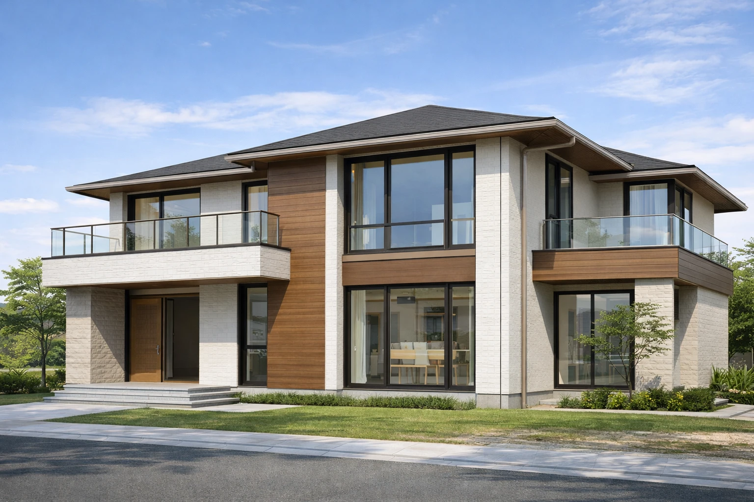 積水ハウスで建てた30坪2階建ての外観イメージ