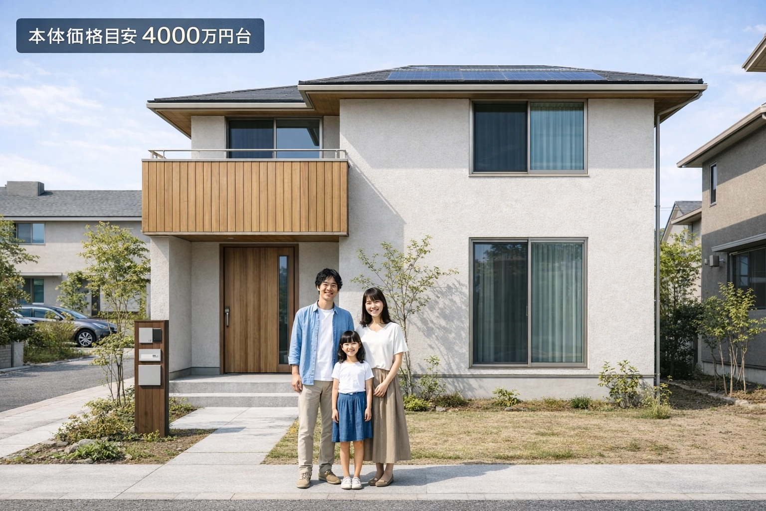 積水ハウスの4000万円台の家の外観イメージ