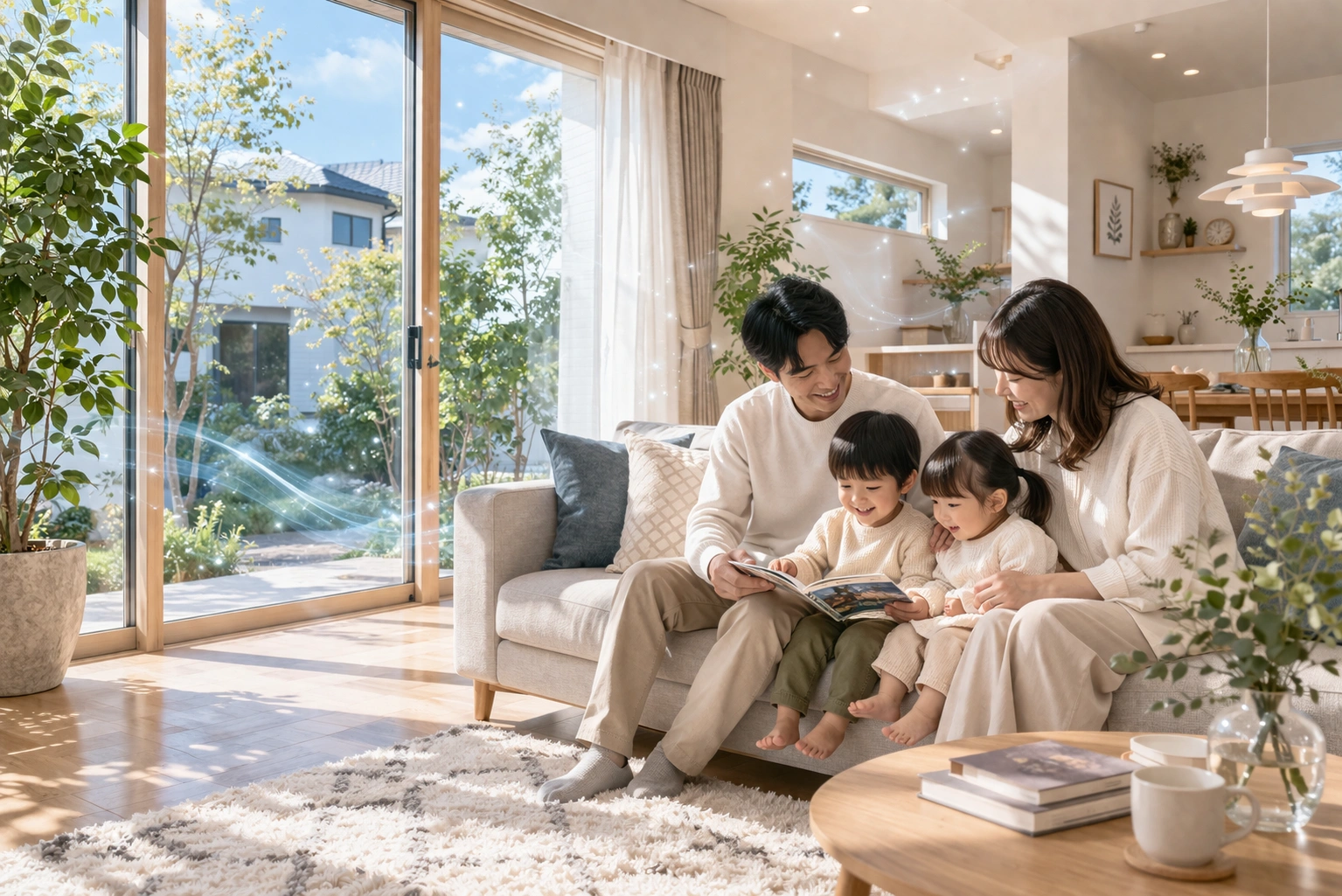 積水ハウスのエアキスで快適な空気環境のリビング