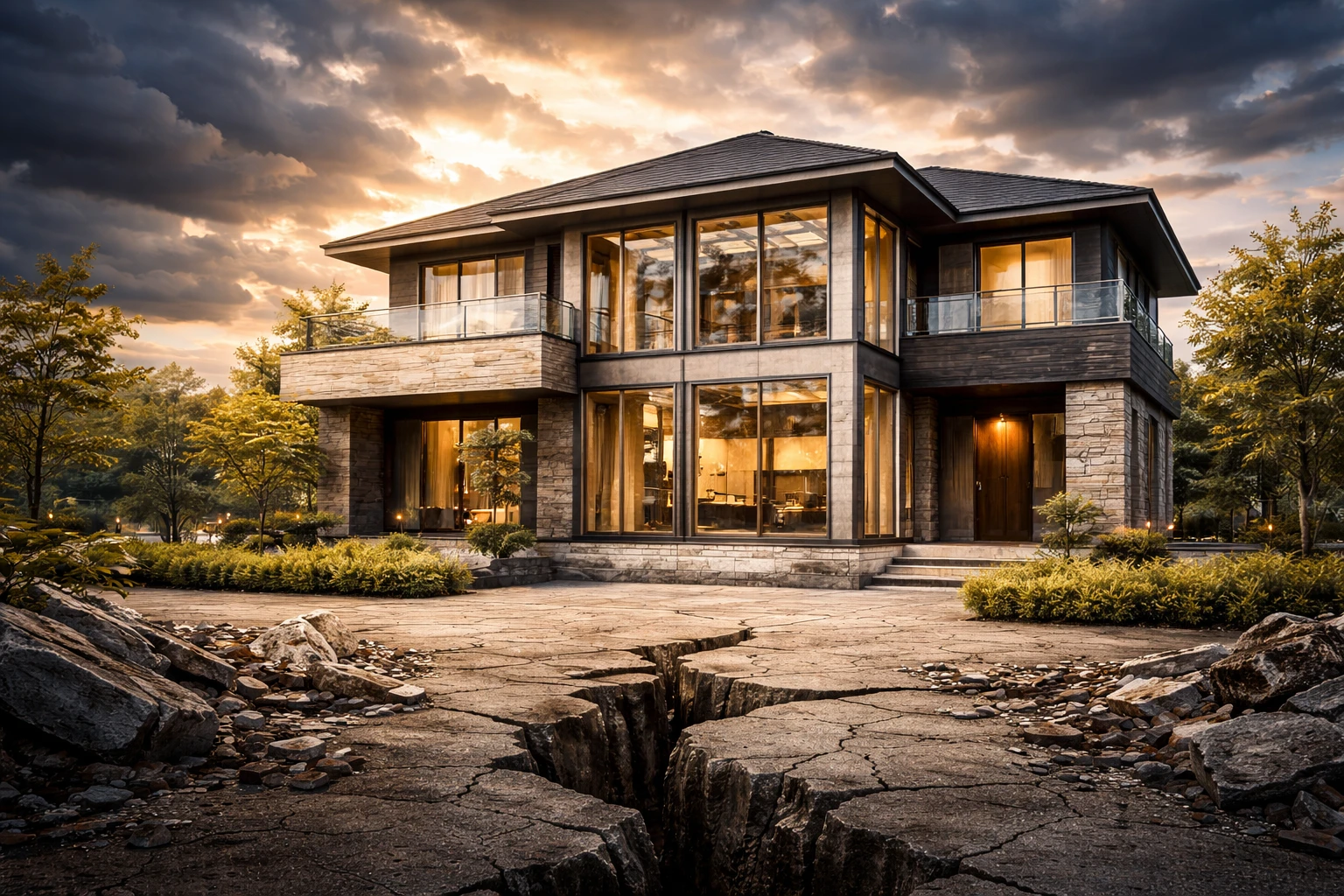 積水ハウスの耐震等級3に対応した住宅外観イメージ