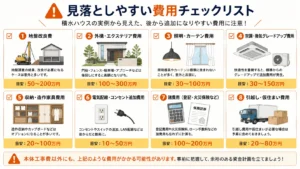積水ハウス実例から見えた見落としやすい費用チェックリスト