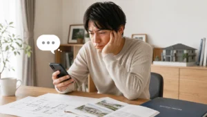 連絡が遅いなど営業と合わないと感じる場面のイメージ