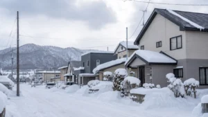 北海道の住宅街をイメージする写真