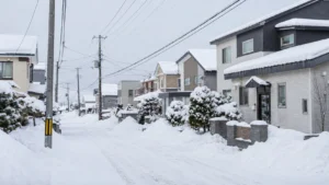 北海道の住宅街をイメージする写真