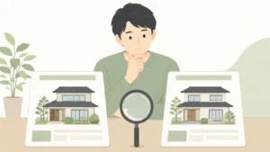 同格の選択肢を比較するイメージ図