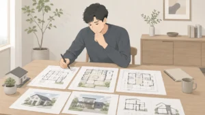 複数社を比較検討するイメージ図