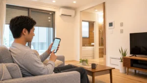 PLATFORM HOUSE touchで住宅設備を操作するイメージ