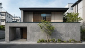 住まいとガレージを一体的に設計した都市型住宅のイメージ