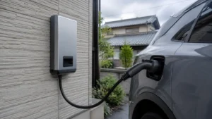 トヨタホームのV2Hによる給電をイメージする写真