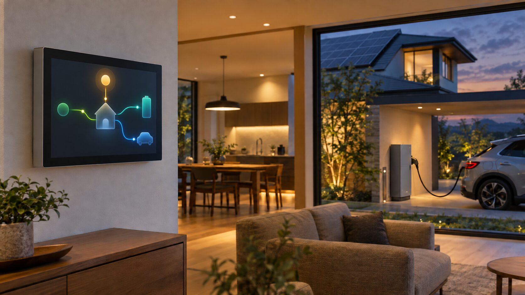 積水ハウスのHEMSとV2Hを検討するスマート住宅のイメージ
