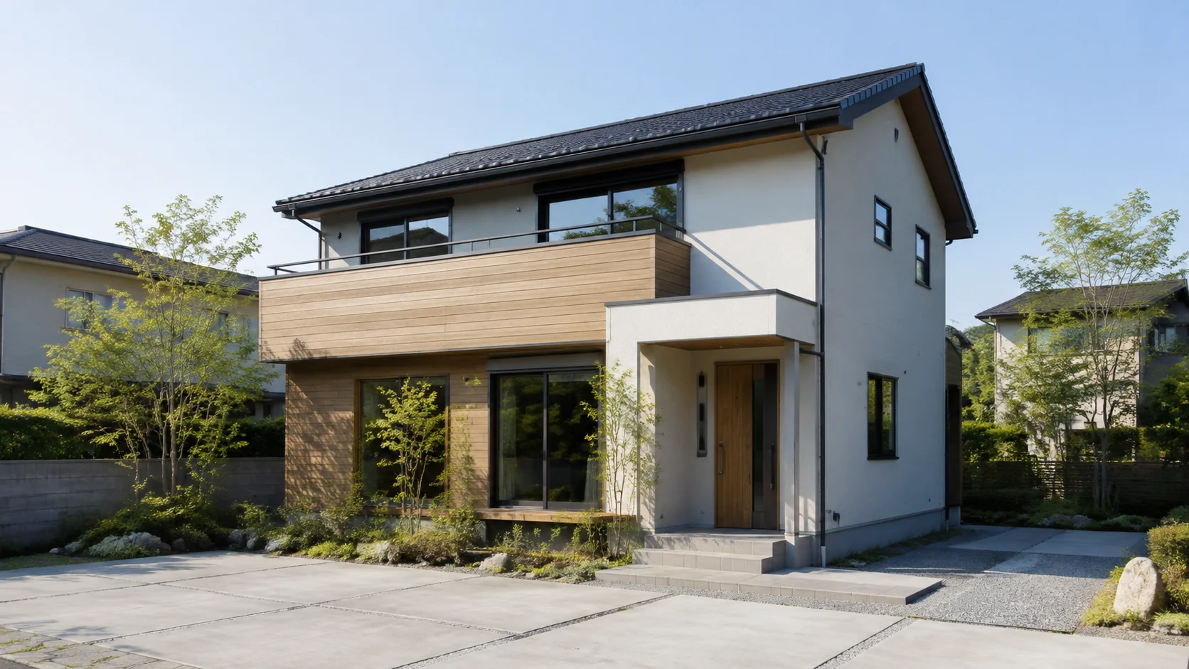 大安心の家の価格とグレード選びをイメージする現代的な戸建住宅